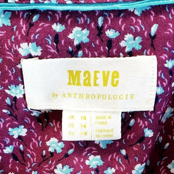 Maeve by Anthropologie Floral Button Blouse NWOT - Picture 8 of 8